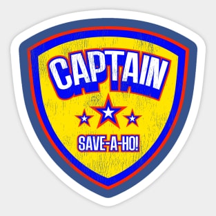 Captain Save-A-Ho! Sticker